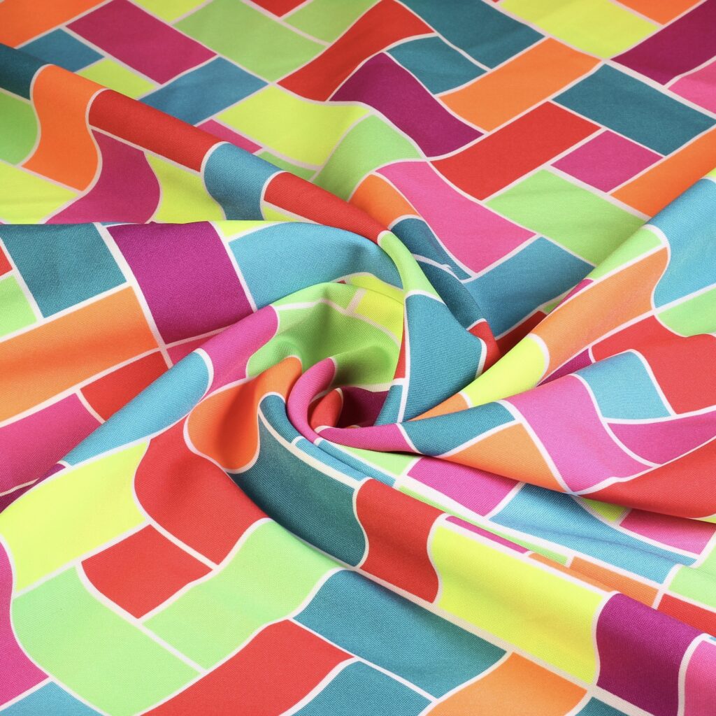 Terlenka fabric diamond multicolour