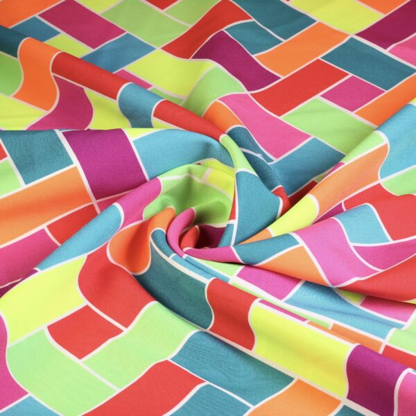 Terlenka fabric diamond multicolour