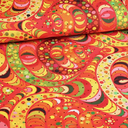Terlenka fabric multicolor gold