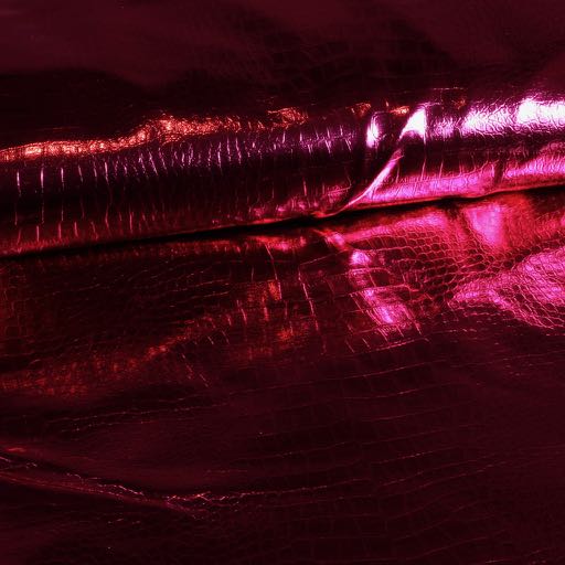 Crocodile faux leather fuchsia