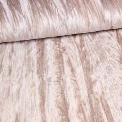 Stretch velvet ecru