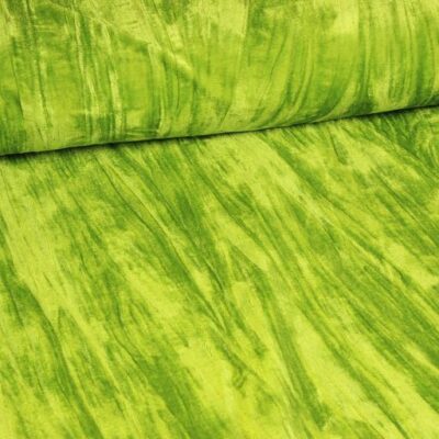 Glossy stretch velvet lime