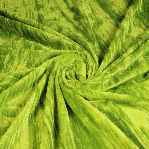 Glossy stretch velvet lime