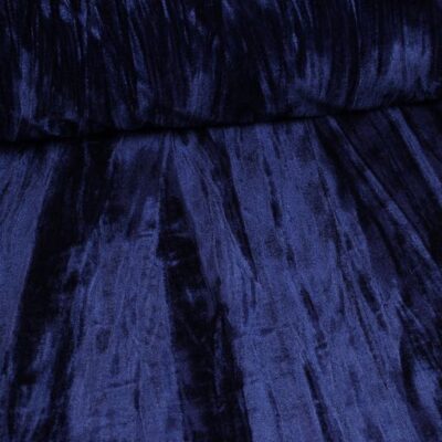 Gloss stretch velvet navy