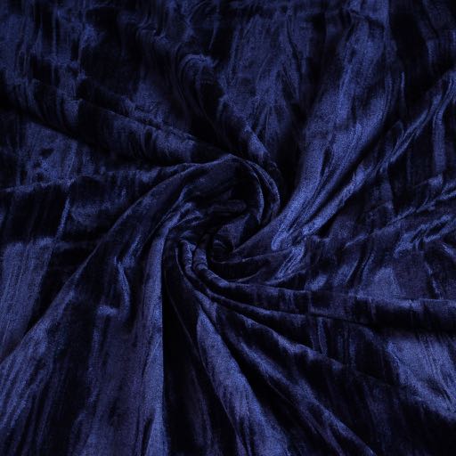 Gloss stretch velvet navy
