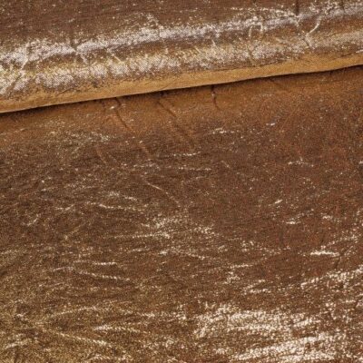 Lurex fabric crinkled gold