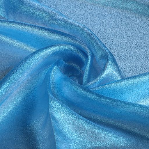 Fancy Organza crepe fabric aqua
