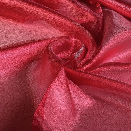 Fancy Organza Crepe fabric red