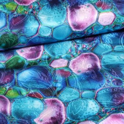 Flower jacquard fabric multicolour
