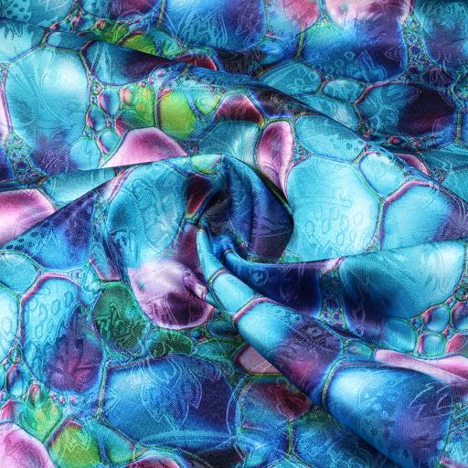 Flower jacquard fabric multicolour