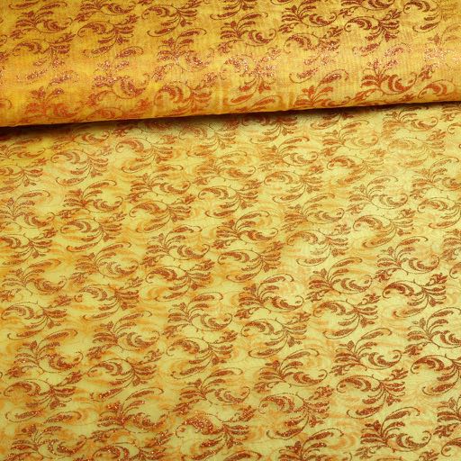 Organza fabric gold