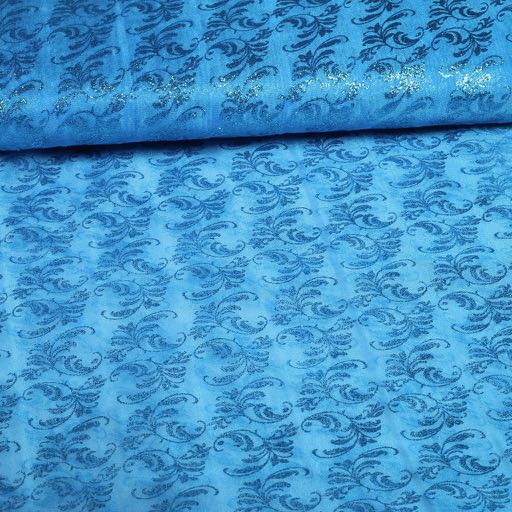 Organza fabric aqua