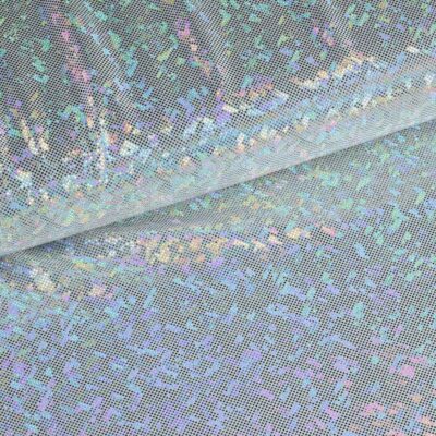 Mystique Deluxe Foil Hologram fabric dark silver