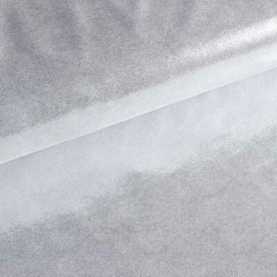 Mystique foil fabric silver