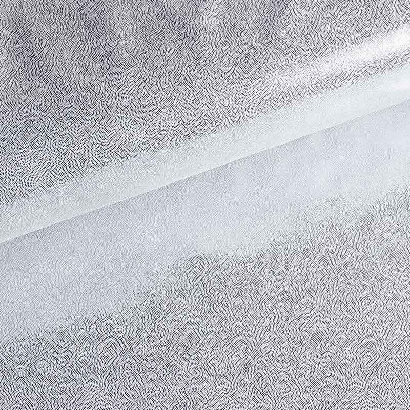 Mystique foil fabric silver