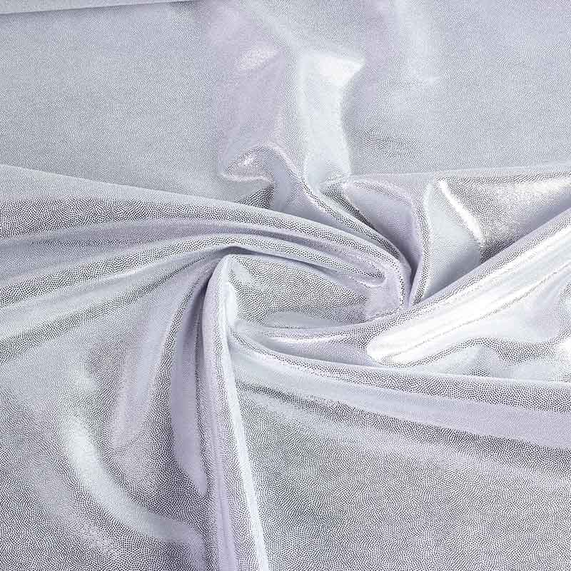 Mystique foil fabric silver