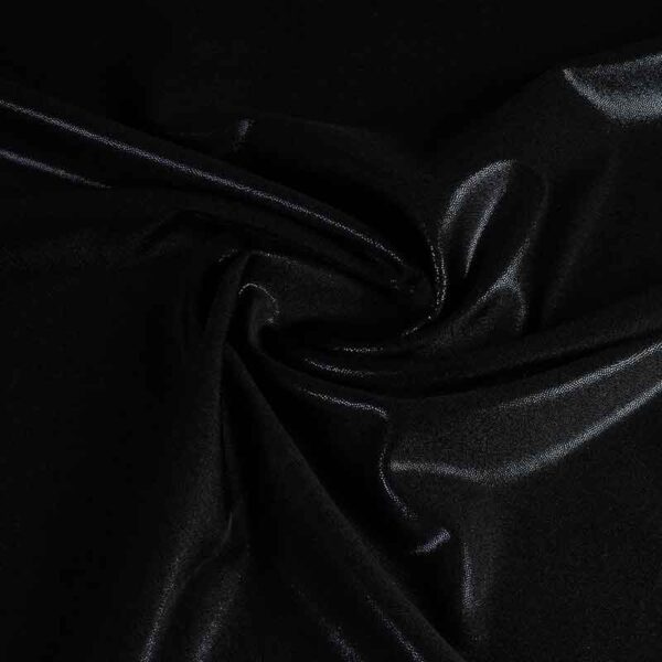 Mystique foil fabric black