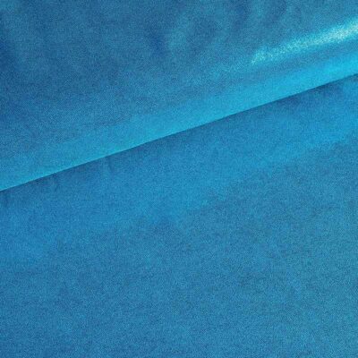 Mystique foil fabric aqua