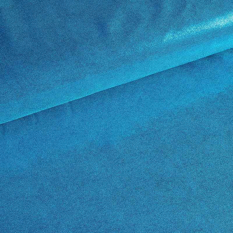 Mystique foil fabric aqua