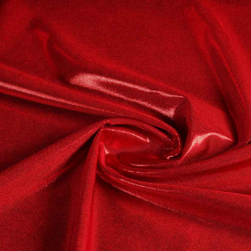 Mystique foil fabric red