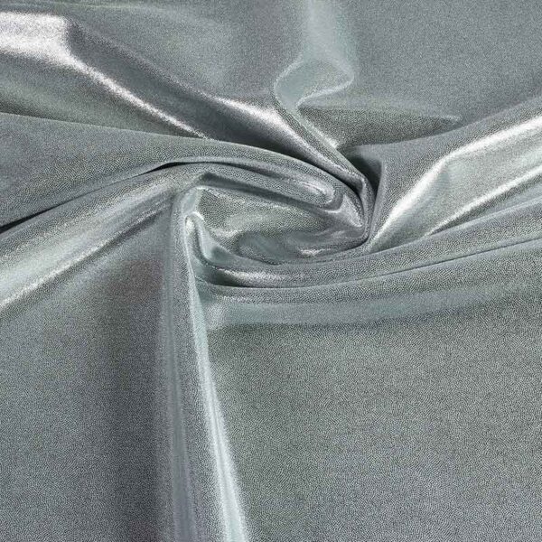 Mystique foil fabric dark silver