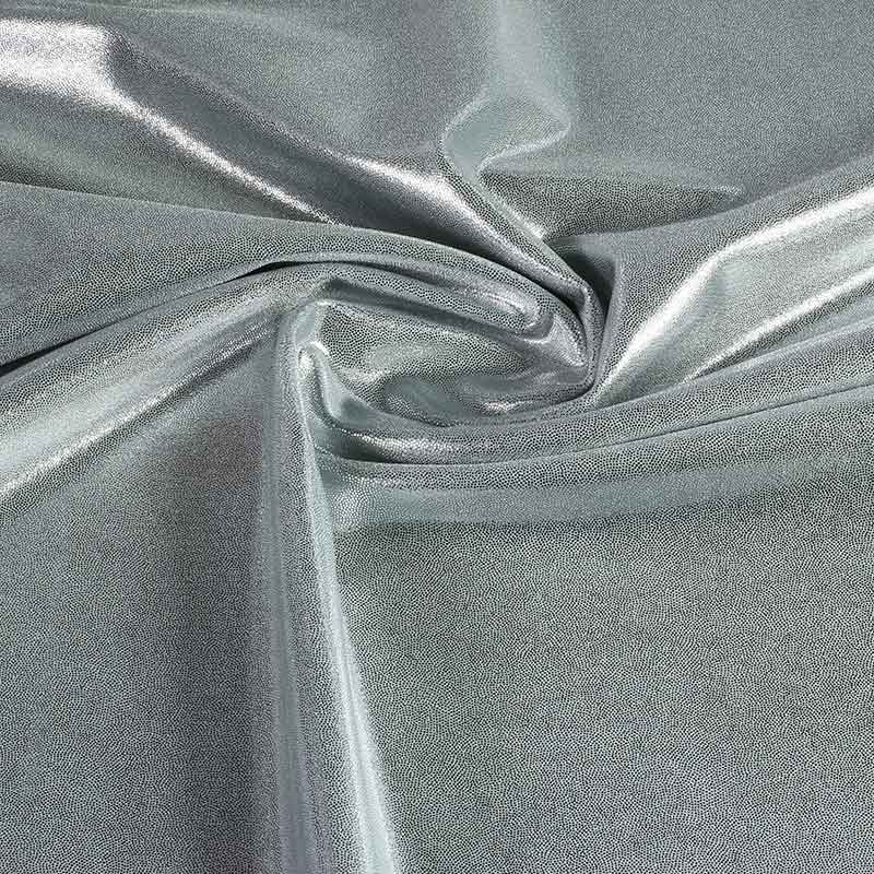 Mystique foil fabric dark silver