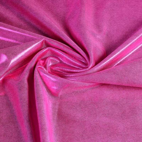 Mystique foil fabric pink