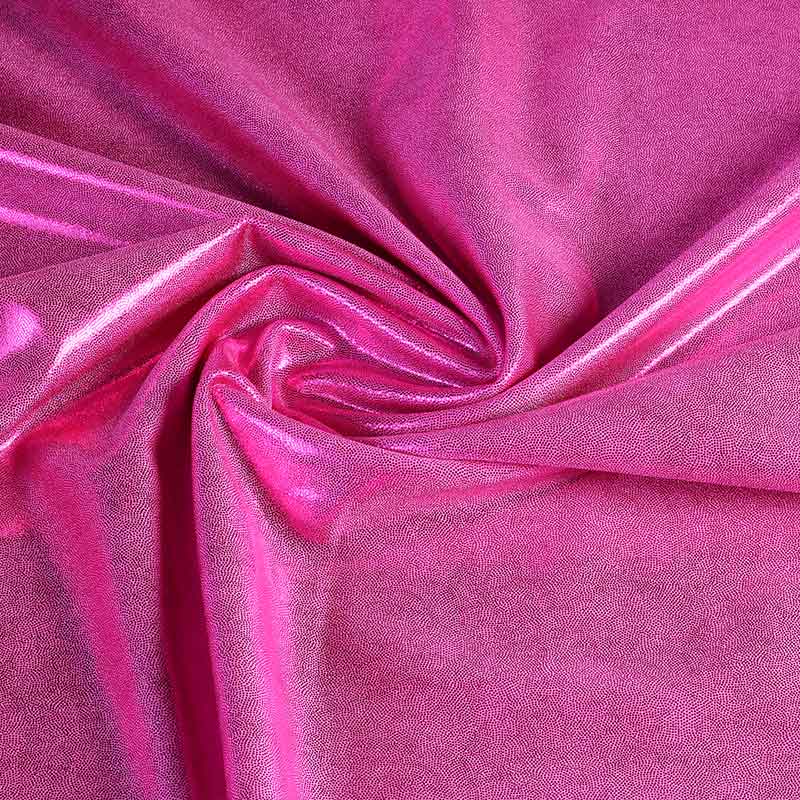 Mystique foil fabric pink