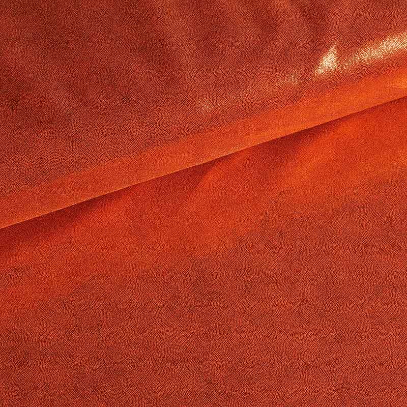 Mystique foil fabric orange