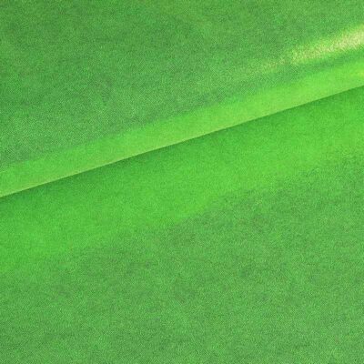 Mystique foil fabric lime