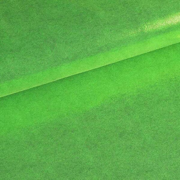 Mystique foil fabric lime