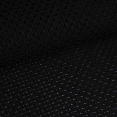 Elastic mesh fabric coarse black