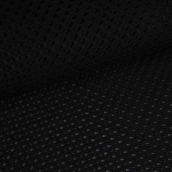 Elastic mesh fabric coarse black