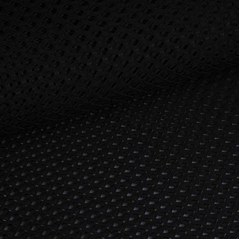 Elastic mesh fabric coarse black