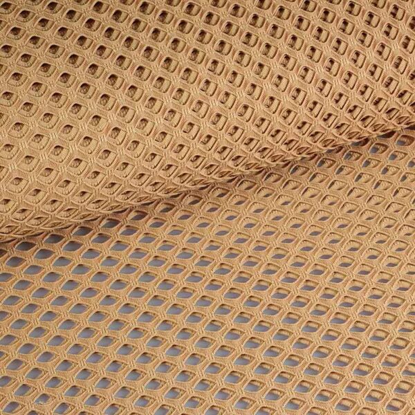 Mesh fabric coarse elastic skin tone