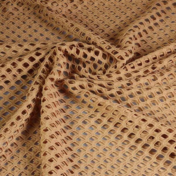 Mesh fabric coarse elastic skin tone