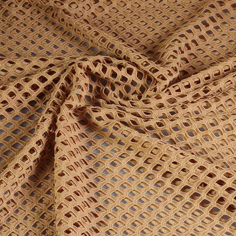 Mesh fabric coarse elastic skin tone