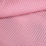 Elastische netstof grof oud roze
