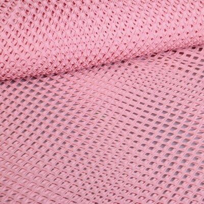 Elastic mesh fabric coarse dusty rose