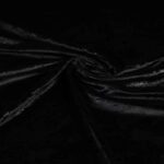 Velvet stretch stof graffiti foil zwart