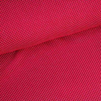 Elastic glitter mesh fabric fuchsia