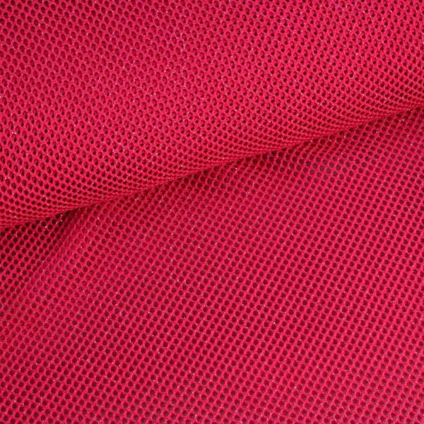 Elastic glitter mesh fabric fuchsia