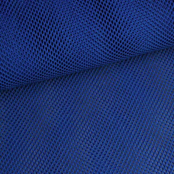 Elastic net fabric glitter cobalt