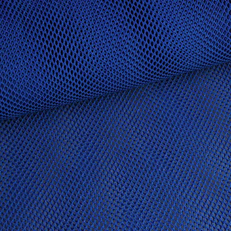 Elastic net fabric glitter cobalt