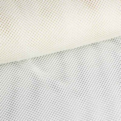 Elastic mesh fabric glitter ecru