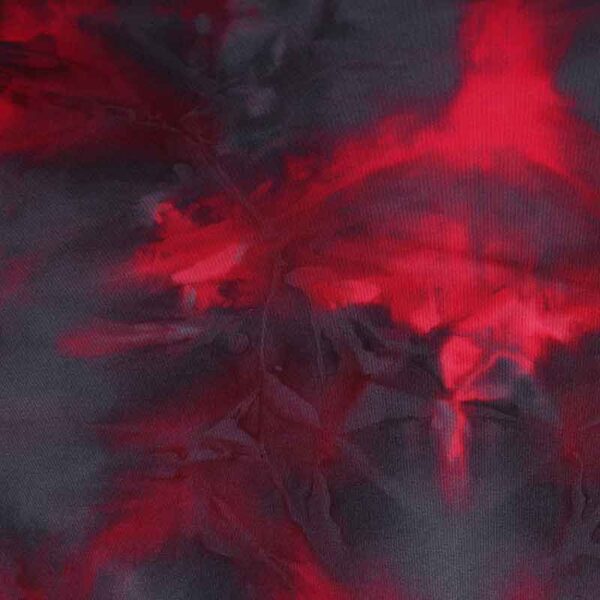 Lycra swimsuit fabric Tye Dye red burgundy