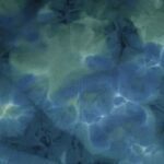 Lycra badpakstof tye dye petrol