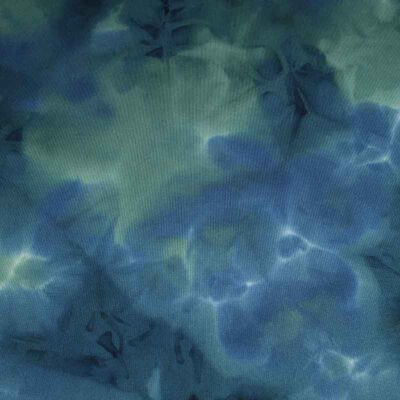 Lycra swimwear fabric tye dye petrol