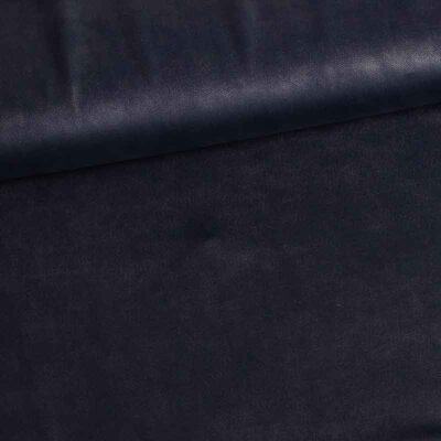 Washed look fabric navy