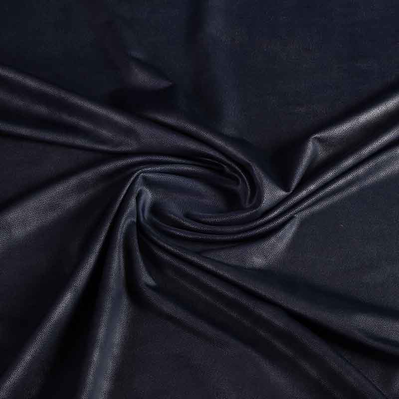 Washed look fabric navy